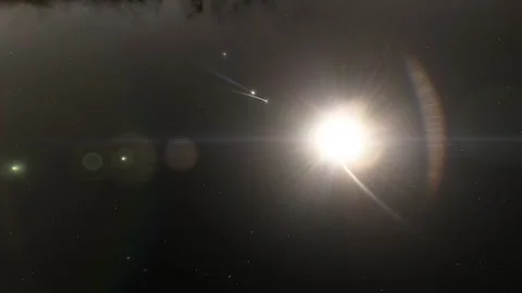 Flying in space Stock Footage 146072718