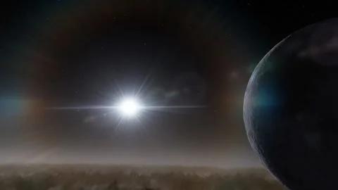 Flying in space Stock Footage 146072823