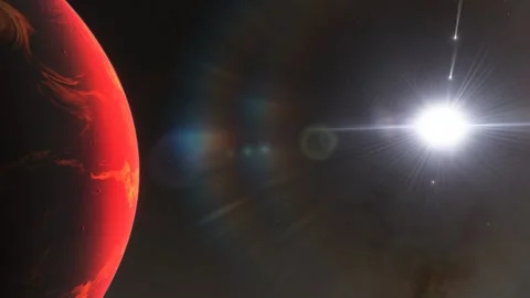 Flying in space Stock Footage 146072857