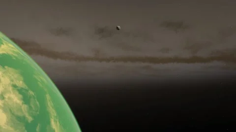 Flying in space Stock Footage 146073044