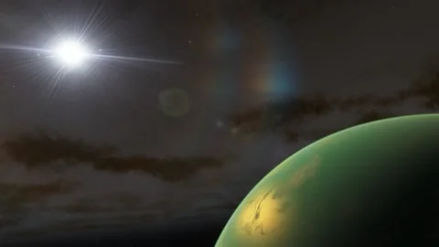 Flying in space Stock Footage 146073078