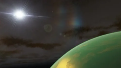 Flying in space Stock Footage 146073081