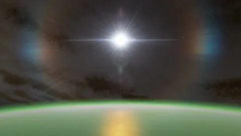 Flying in space Stock Footage 146073090