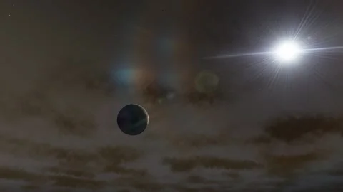 Flying in space Stock Footage 146073216