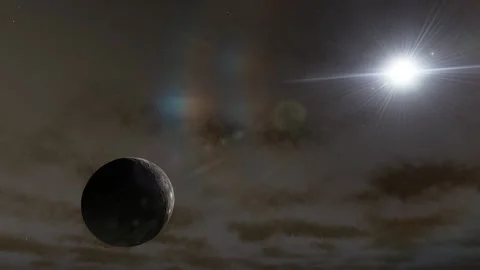 Flying in space Stock Footage 146073226