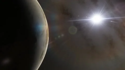 Flying in space Stock Footage 146073569