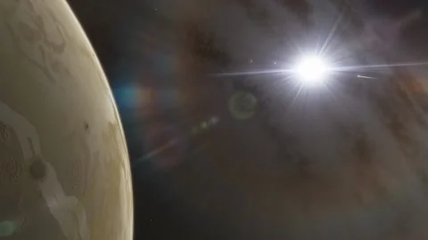 Flying in space Stock Footage 146073632