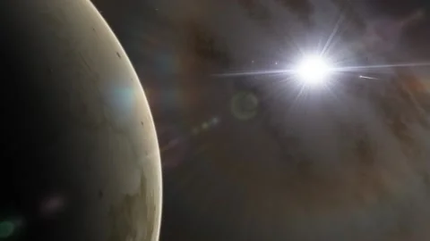 Flying in space Stock Footage 146073643