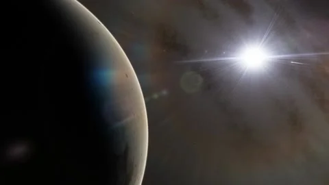 Flying in space Stock Footage 146073654