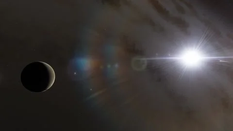 Flying in space Stock Footage 146073677