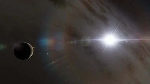 Flying in space Stock Footage 146073685