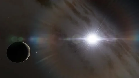 Flying in space Stock Footage 146073698