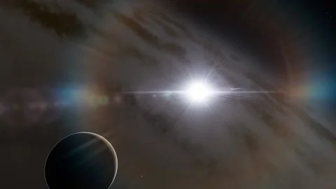 Flying in space Stock Footage 146073711