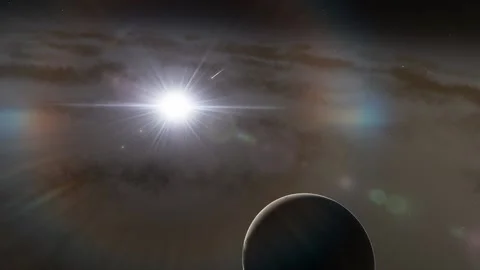 Flying in space Stock Footage 146073723