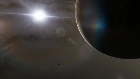 Flying in space Stock Footage 146073893