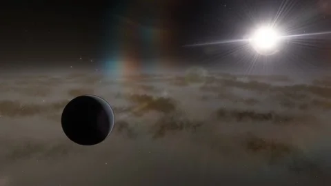 Flying in space Stock Footage 146074097