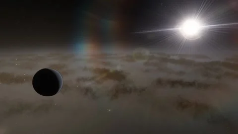 Flying in space Stock Footage 146074100