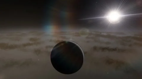 Flying in space Stock Footage 146074132