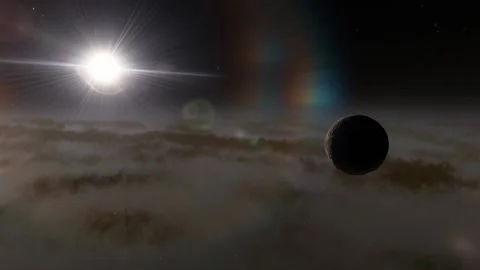 Flying in space Stock Footage 146074207