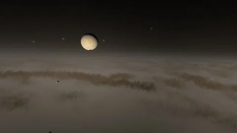 Flying in space Stock Footage 146074405