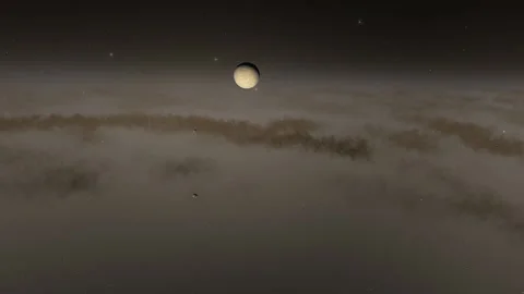 Flying in space Stock Footage 146074429