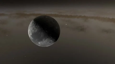 Flying in space Stock Footage 146074605