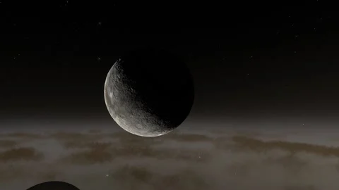 Flying in space Stock Footage 146074687