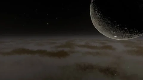 Flying in space Stock Footage 146074705