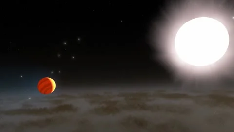 Flying in space Stock Footage 146127641