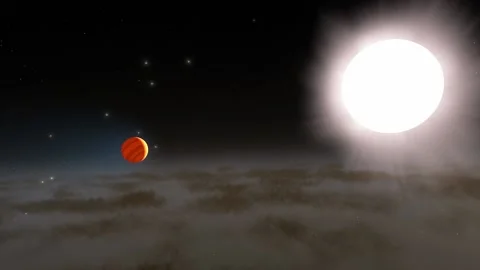 Flying in space Stock Footage 146127646