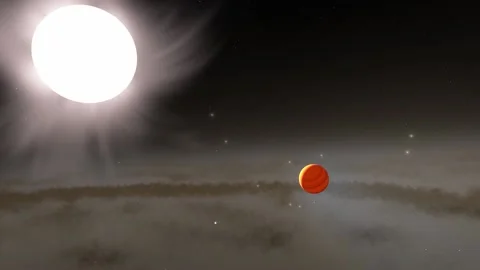 Flying in space Stock Footage 146127657