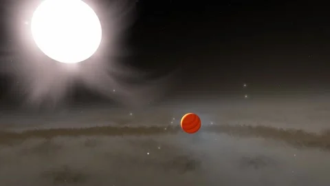 Flying in space Stock Footage 146127661