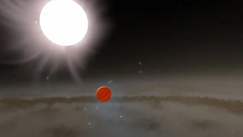 Flying in space Stock Footage 146127667