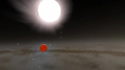 Flying in space Stock Footage 146127672