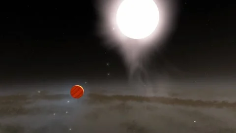 Flying in space Stock Footage 146127679