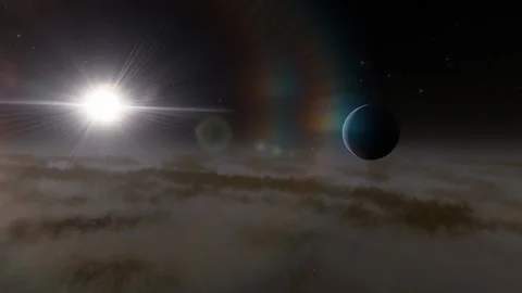 Flying in space Stock Footage 146127736