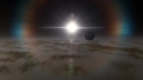 Flying in space Stock Footage 146127766