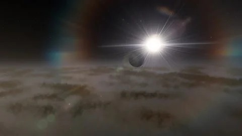 Flying in space Stock Footage 146127810