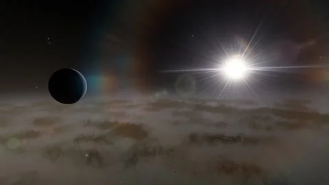 Flying in space Stock Footage 146127817