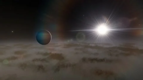 Flying in space Stock Footage 146127866