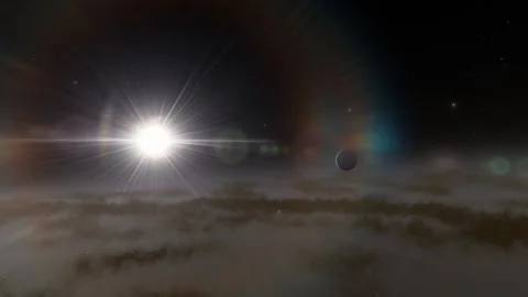 Flying in space Stock Footage 146127883