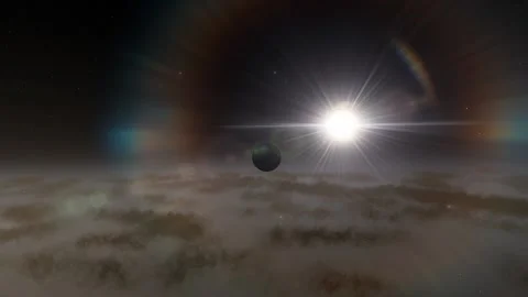 Flying in space Stock Footage 146127885