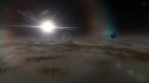 Flying in space Stock Footage 146127904