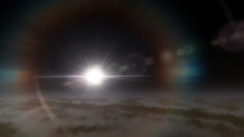 Flying in space Stock Footage 146127934