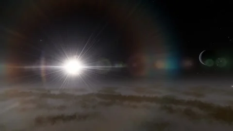 Flying in space Stock Footage 146127950