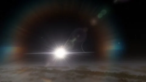 Flying in space Stock Footage 146127992