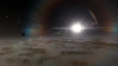 Flying in space Stock Footage 146128011