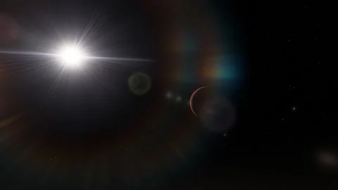 Flying in space Stock Footage 146128026