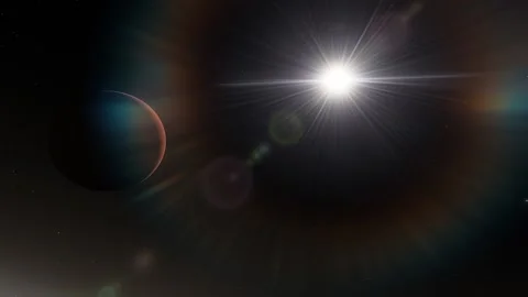 Flying in space Stock Footage 146128118