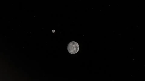 Flying in space Stock Footage 146128507